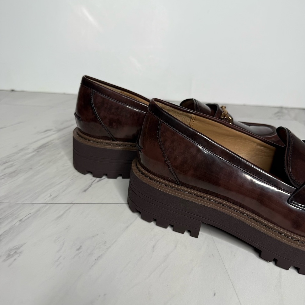 Sam Edelman Laurs Lug Sole Brown Loafer 9M - Picture 10 of 15